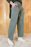 Gaberdine Barrel Pant Khaki
